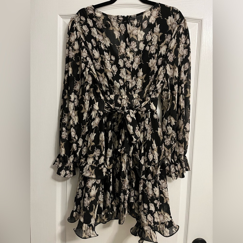 NWT Petal & Pup Adeline Floral Tiered Ruffle Long-Sleeve Feminine Mini Dress - Picture 9 of 12